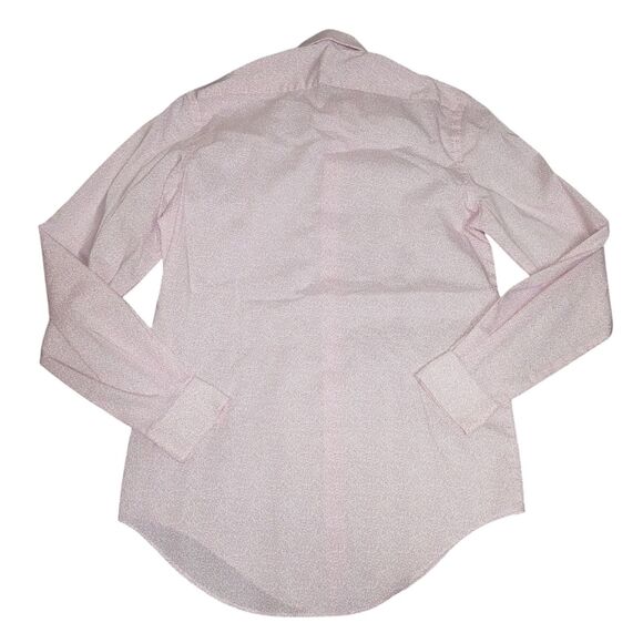 Van Heusen Dress Shirt Mens 14.5 32/33 Pink Slim Fit Stretch Stain Shield Wrinkl - Picture 6 of 11